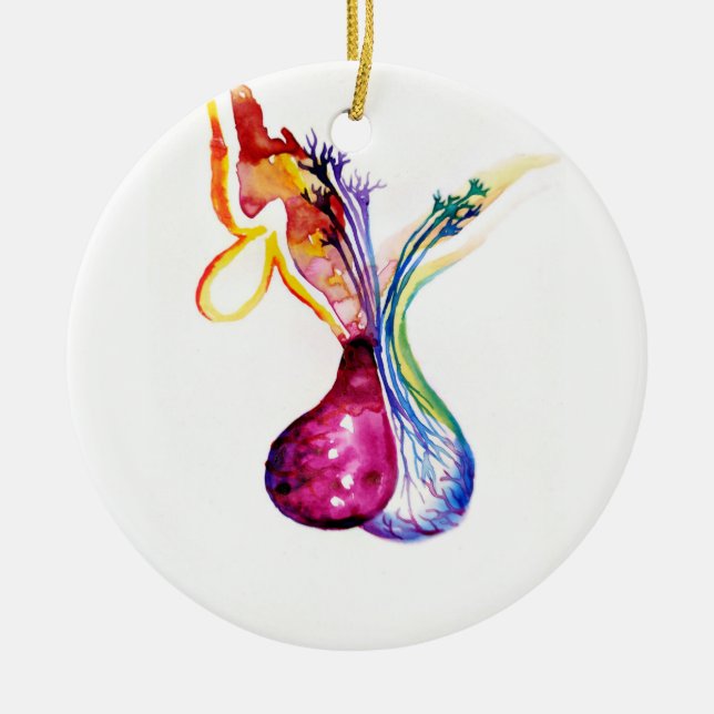 Pituitary structure ceramic ornament (Front)