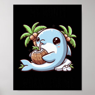 Pive Income Dolphin Sticker Poster