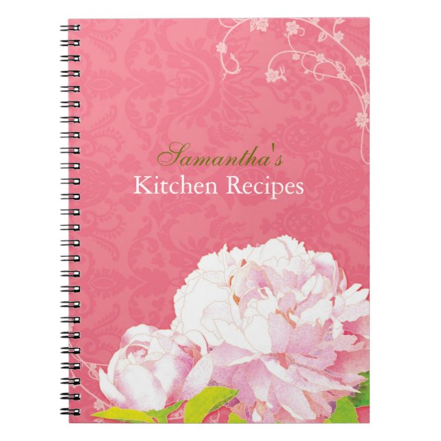Pivoine de damassé et journal de recette de (Devant)