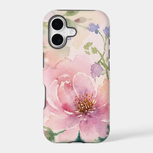 Pivoine Florale Aquarelle Rose Pâle