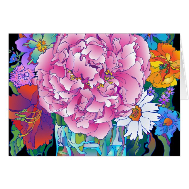 "Pivoine" horizontale (Devant horizontal)