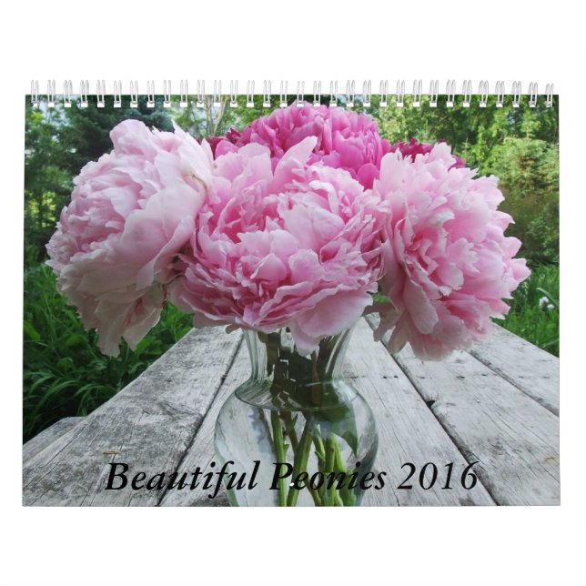 Pivoines 2016 fleurs de calendrier (Protection)