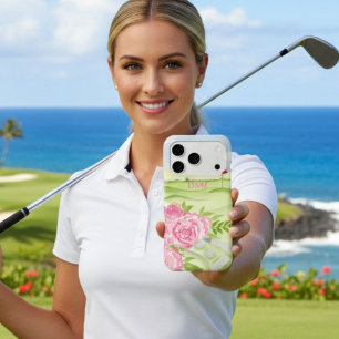 Pivoines Monogramme Sur Parcours De Golf