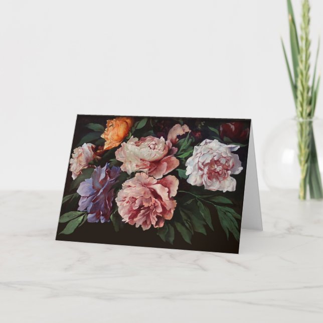 Pivoines par les cartes de voeux d'Anselm (Devant)