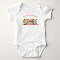 Pivoines variées sur un body pour bébé