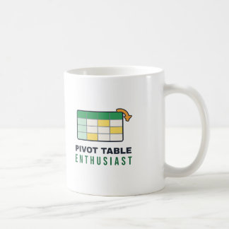 Pivot Table Enthusiast Funny Accountant Joke Coffee Mug