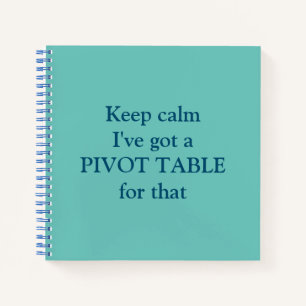 Pivot Table square notebook