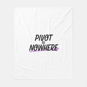 Pivot to Nowhere Minimalist Oversized Soft Fleece  Blanket