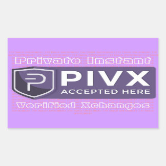 PIVX Door & Register Notification Sticker