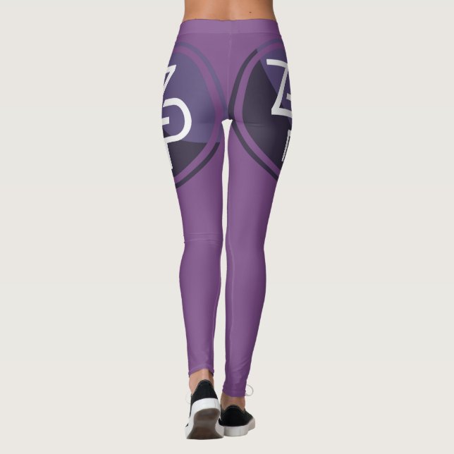 PIVX zPIV Leggings Purple (Back)