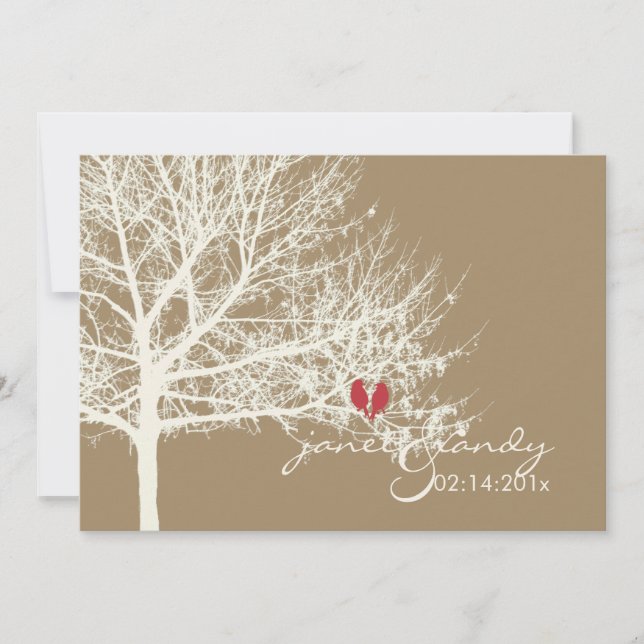 Pix-Dezines Oiseaux de Neige| Invitations d'automn (Devant)