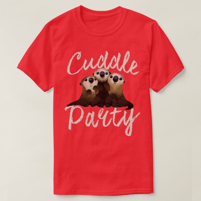 Pixar Finding Dory Cuddle Otters  T-Shirt (Design Front)