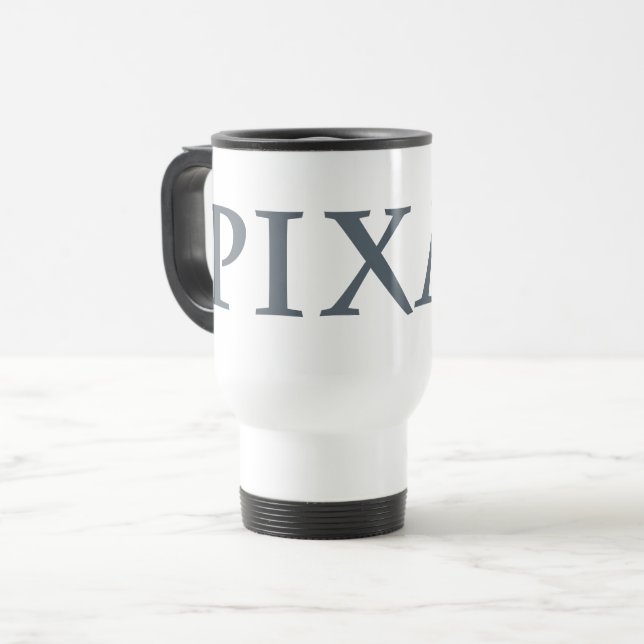 Pixar Grey Logo Travel Mug (Front Left)