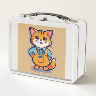 Pixar-Inspired Homeless Pets Sticker - Minimalist Metal Lunch Box