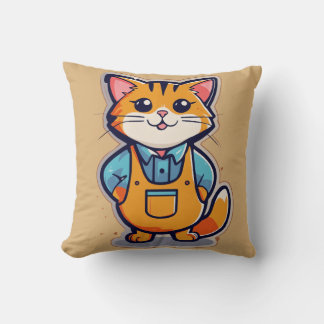 Pixar-Inspired Homeless Pets Sticker - Minimalist Throw Pillow