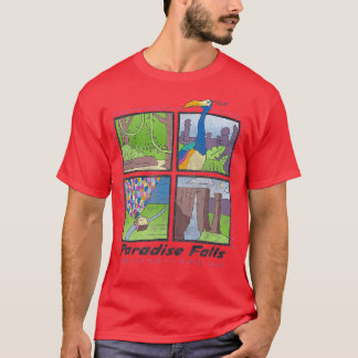 Pixar Up Paradise Falls Summer Camp Squares T-Shirt