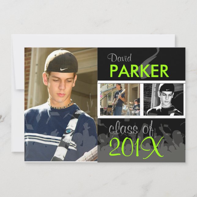 PixDezines 2011 Graduation/Photo/Cap+Gown Invitation (Front)