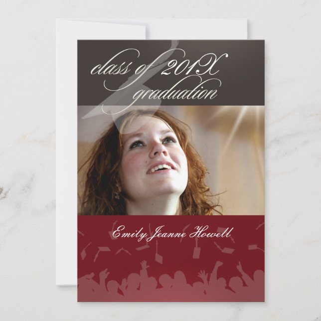 PixDezines 2011 Graduation/Photo/Cap+Gown Invitation (Front)