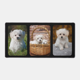 PixDezines 3-Photo Frames DIY background Colour Desk Mat