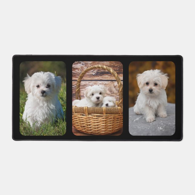 PixDezines 3-Photo Frames DIY background Colour Desk Mat (Front)