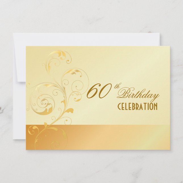 PixDezines 60 Birthday/filigree/DIY your event.. Invitation (Front)