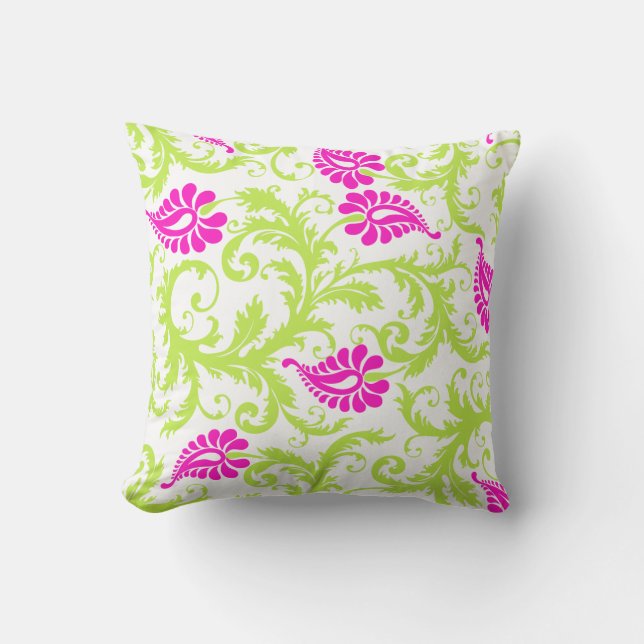 PixDezines abstract peacock/diy background Throw Pillow (Front)
