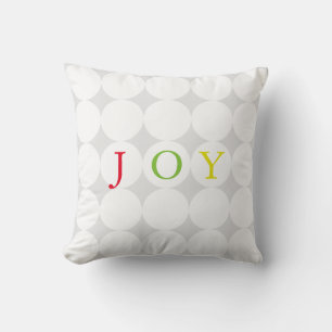 PixDezines adjustable polka dots/diy text+bckgrnd Throw Pillow