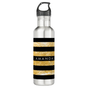 PixDezines adjustable stripes/diy background 710 Ml Water Bottle