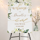 PixDezines Alabaster Roses Welcome Bridal Shower
