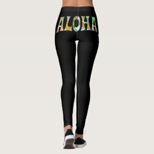 PixDezines ALOHA HAWAII/DIY Background Colour Leggings