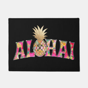 PixDezines Aloha Pineapple/DIY background Doormat
