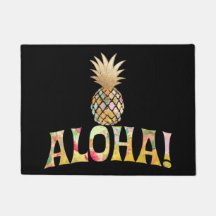 PixDezines Aloha Pineapple/DIY background Doormat
