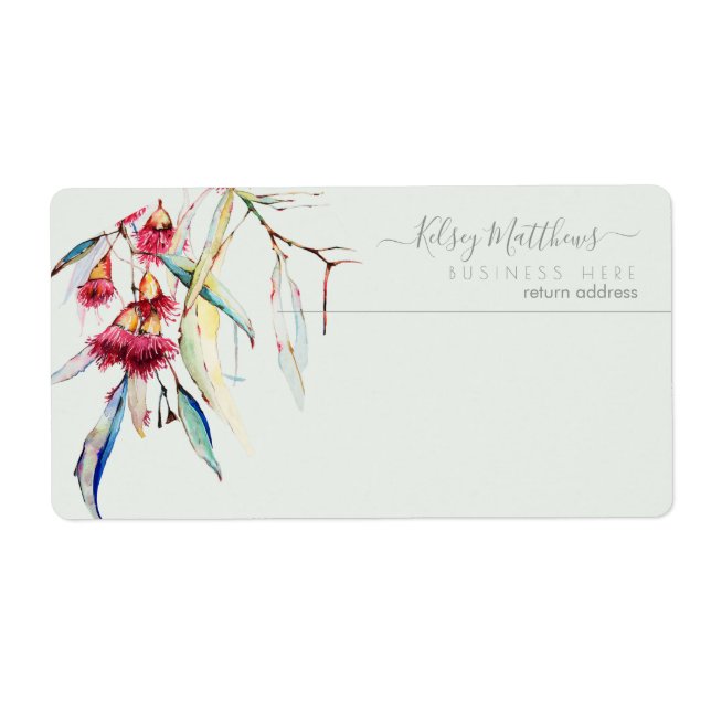 PixDezines Aquarelle Eucalyptus Fleurs (Devant)