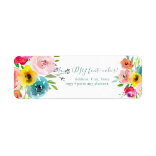 PixDezines Aquarelle Florale, Fleurs de l'Été