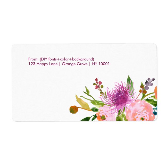 PixDezines aquarelle florale/ranunculus/DIYcolor (Devant)