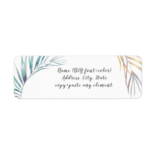 PixDezines Aquarelle Palm Fronds, Verdure