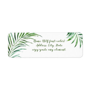 PixDezines Aquarelle Palm Fronds, Verdure