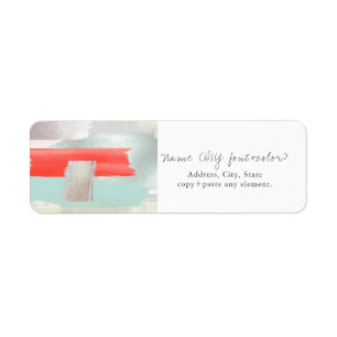PixDezines Art Moderne, Aquarelle Coral Seafoam