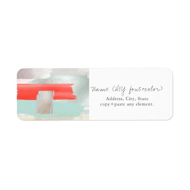 PixDezines Art Moderne, Aquarelle Coral Seafoam (Devant)