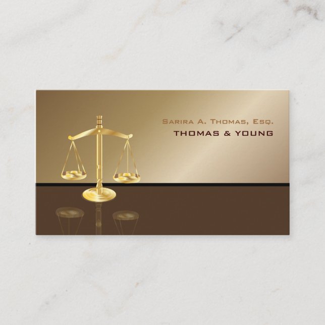 PixDezines ATTORNEYS BUSINESS CARDS/COPPER+DIY CLR Card (Front)