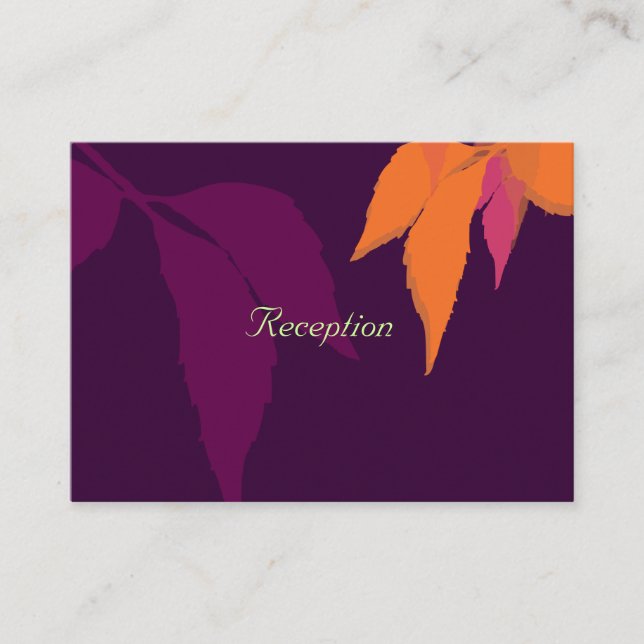 PixDezines autumn reception cards/diy fonts Enclosure Card (Front)