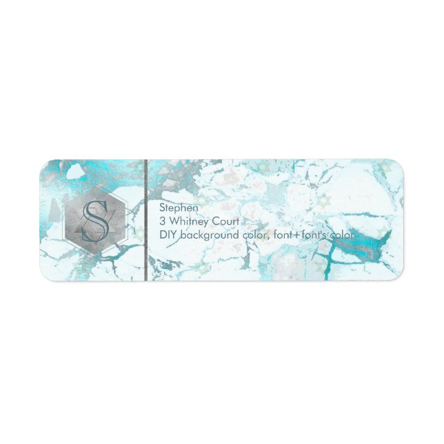 PixDezines Bar Mitzvah Honeycomb+Marbre bleu (Devant)