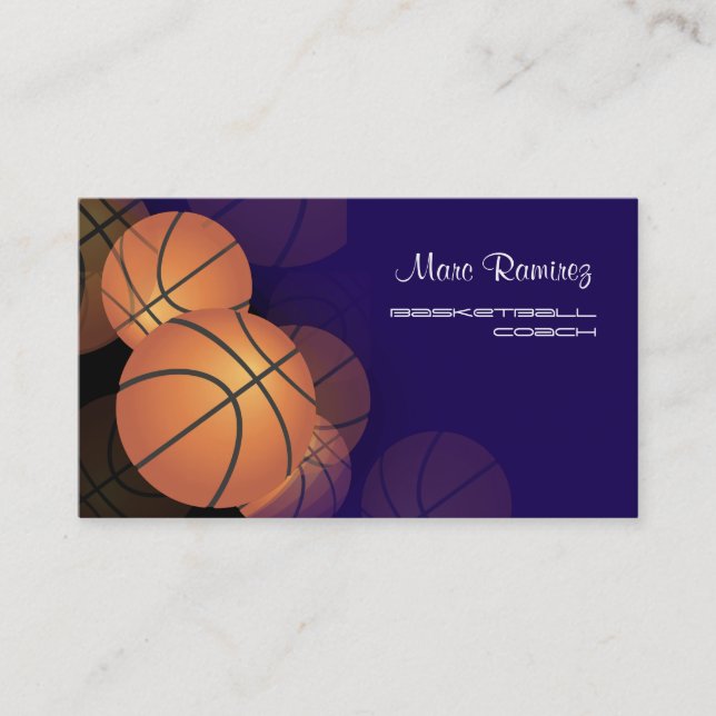 PixDezines Basketball cards/DIY background colours Business Card (Front)