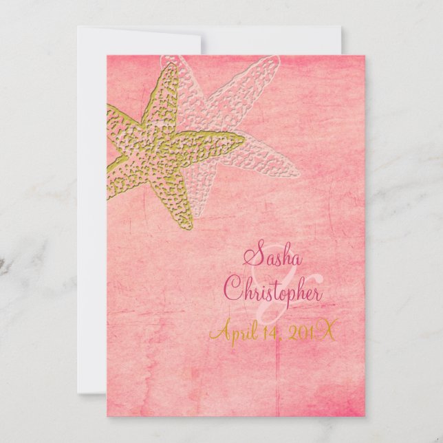 PixDezines Beach Wedding Invitations (Front)