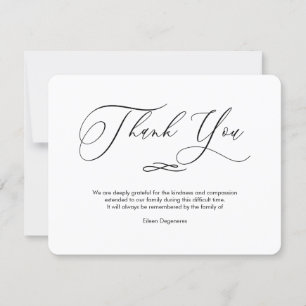 PixDezines Bereavement Thank You, after funeral Invitation