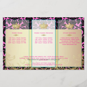 PixDezines black flora damask/diy backgorund colou Flyer