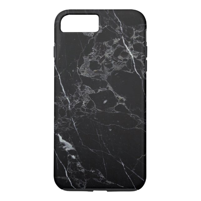 PixDezines BLACK MARBLE Case-Mate iPhone Case (Back)