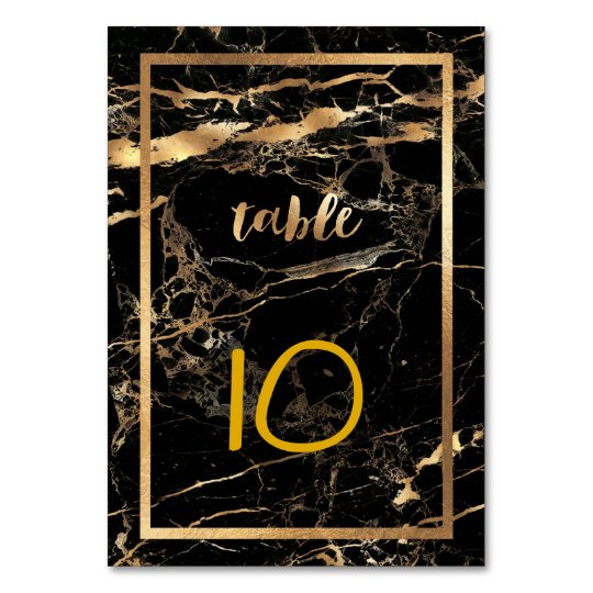 PixDezines Black Marble+Gold Veins/DIY Table Cards