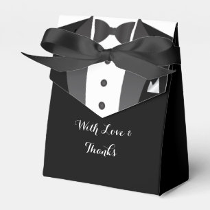 PixDezines black tuxedo for gay weddings favours Favor Box
