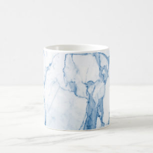 PixDezines BLUE n WHITE MARBLE Coffee Mug
